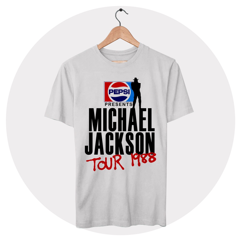 Camiseta Michael Jackson Tour 1988 Shopee Brasil