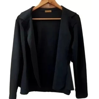 Blazer Neoprene Casaquinho Feminino Social Alfaiataria Roupa Frio Moda Moda Atual Top