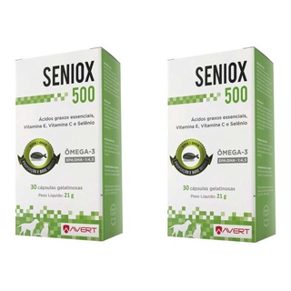 Combo C/ 02 Suplementos Seniox 500 C/30 Capsulas Cada