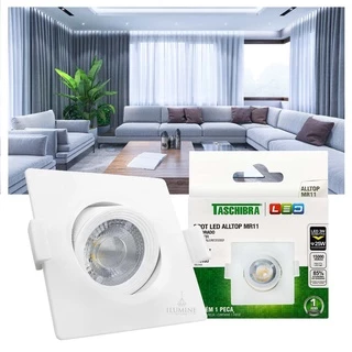 Spot LED Taschibra AllTop Embutir Quadrado MR11 3W 38°