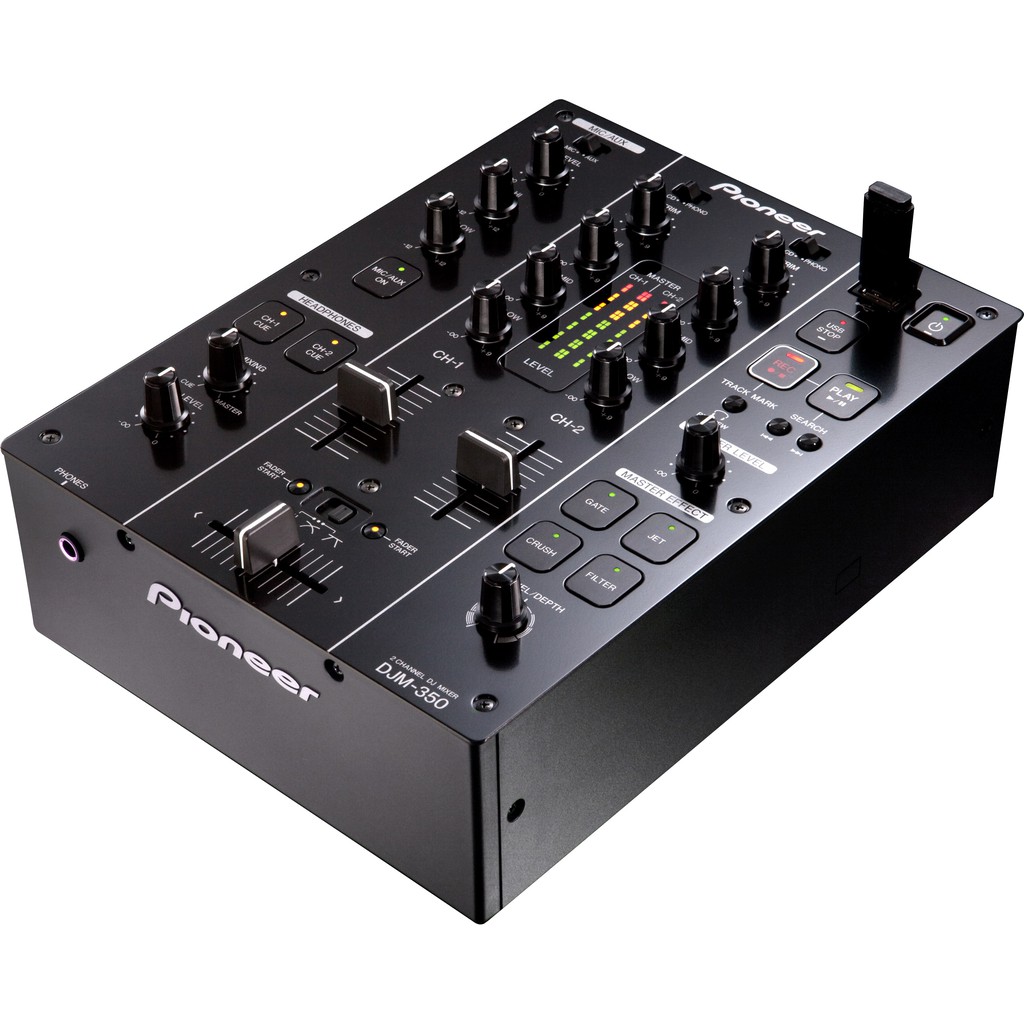 新作 Preto / Black Pioneer 350-K DJM Mixer Grava c Mix Set DJ機材