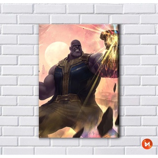 Placa Decorativa - Quadro - Filme - Manopla Thanos (v632)