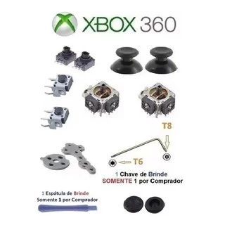 Kit 13 peças Xbox 360 (controle reposição)