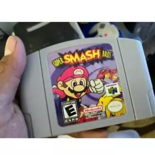 Nintendo N64 Super Smash Bros Eua / Can Versão Do Jogo De Cartão De Vídeo Jogo