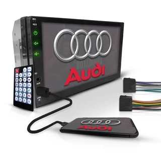 Central Multimídia Universal 2Din Mp5 Câmera Bt Espelha Audi