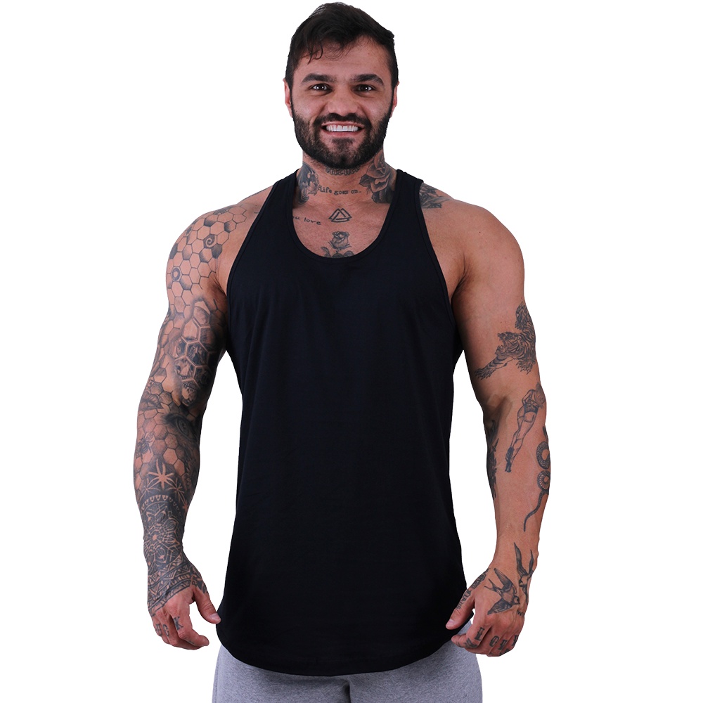 Regata Longline MXD Conceito Catálogo de Cores Lisa Casual Sem Estampa Estampas