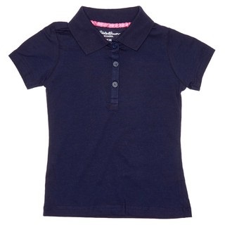 Camisa Infantil Us Polo Assn Feminina Azul Escura Tamanho 6