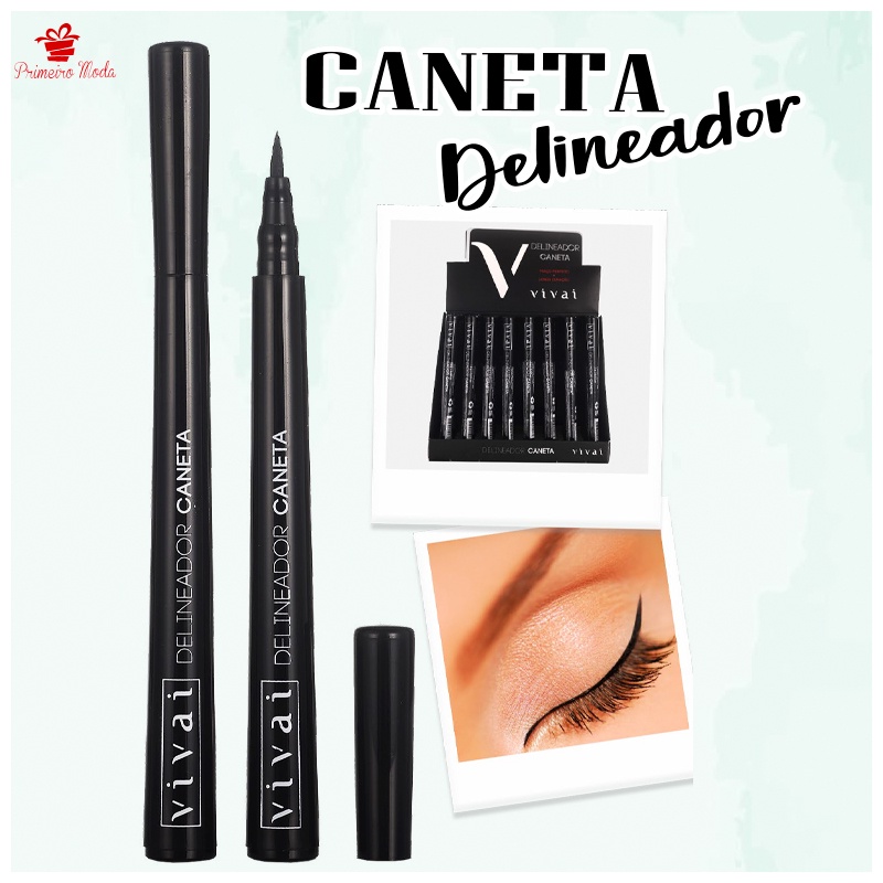 Caneta delineador prova d'agua Olhos Profissional Vivai