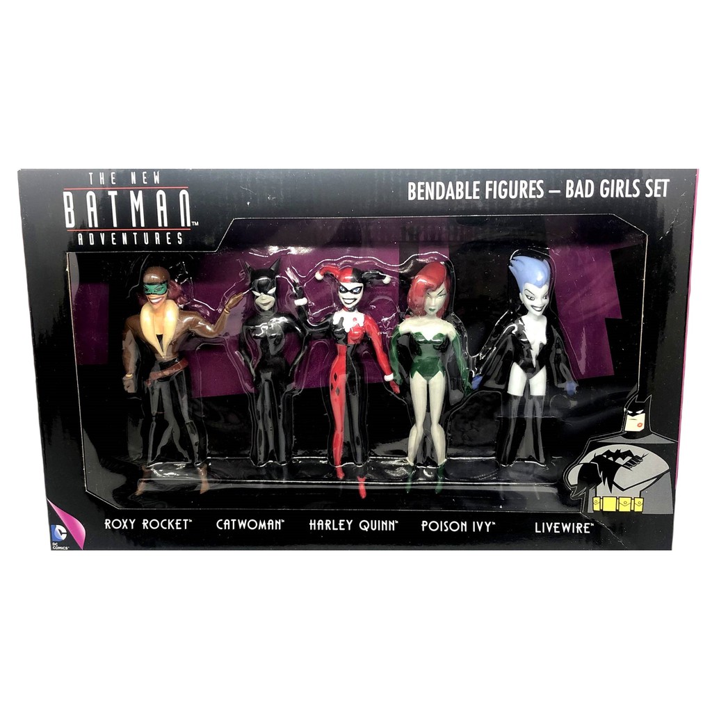 Edição Especial Colecionador - Kit 05 Mini Bonecas Colecionáveis Vilãs  Batman - New Toys: Roxy Rocket + Mulher Gato + Arlequina + Hera Venenosa +  ...