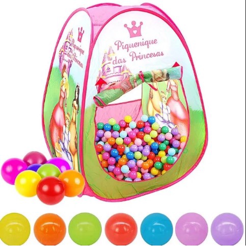 Jogo Equilibra a bolinha Grande Piquenique das Princesas - DmToys