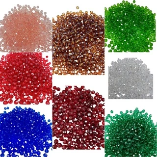 Conta Cristal 8mm Sextavada Bolinha- 10 unidades