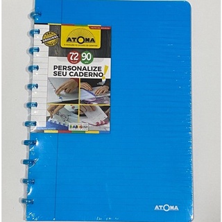 CADERNO INTELIGENTE ATOMA QUOTES - A4 BRANCO PAUTADO - PRETO-ATOMA