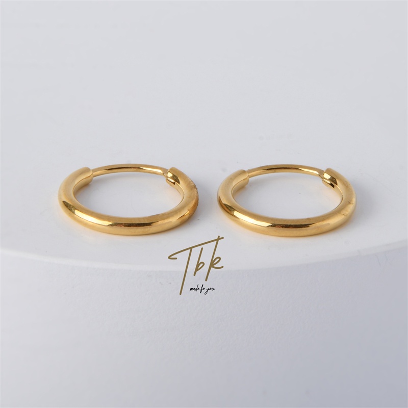 [TBK 18K Brincos De Ouro Acessórios Para Mulheres 558E