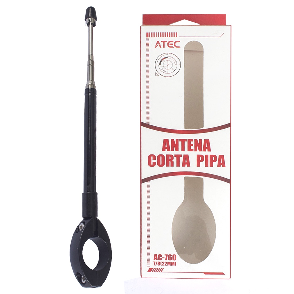 Antena Corta Pipa Moto Retratil Anti Cerol Aco Inox Shopee Brasil