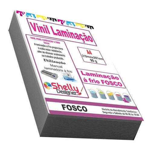 Vinil Fosco Para Laminação á frio Em Adesivo Jato De Tinta | Shopee Brasil
