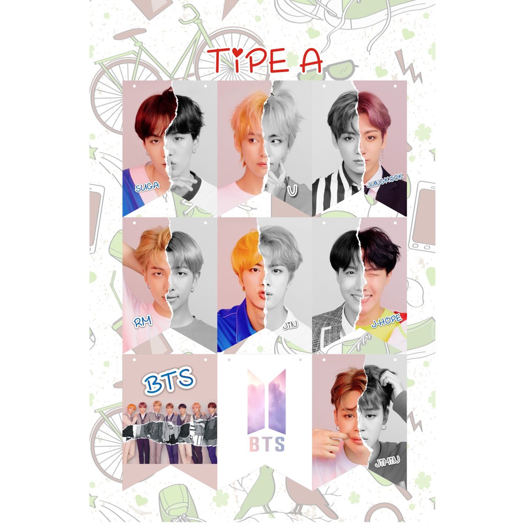 Bandeira De Bunting Bts / Garland Bts | Shopee Brasil