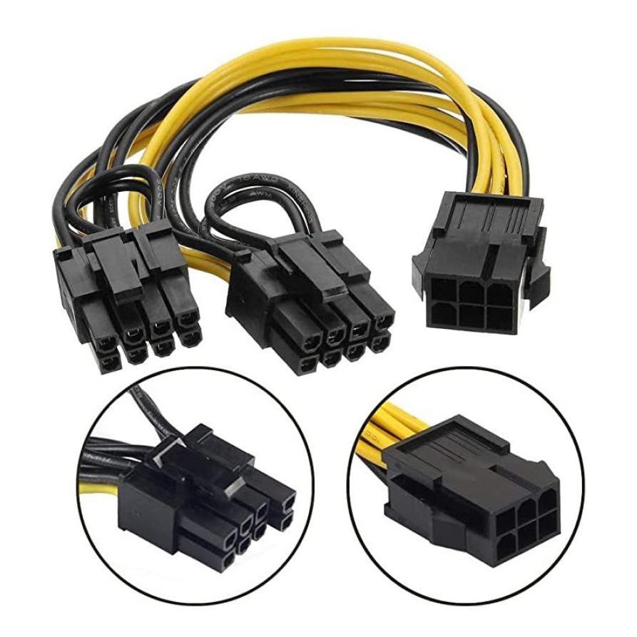 Cabo Y PCI-e 8 Pinos Para 2x PCI-e 8 Pinos (6+2) Placa Vídeo
