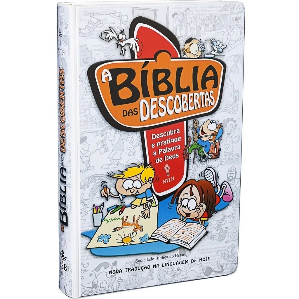 Bíblia Das Descobertas Infanto Juvenil Menino azul | SBB | Shopee Brasil