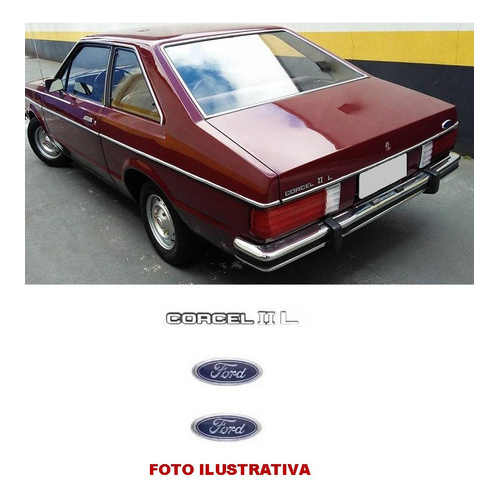 Kit Emblemas Corcel Ii L - Ford | Shopee Brasil