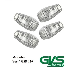 Kit 4 Lentes Pisca Seta Yes 125 GSR Cristal GVS