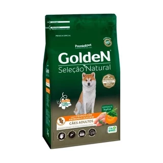 Ração Golden Para Cães Adultos Seleção Natural Abóbora 12Kg