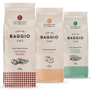 Cafe Em Po Baggio- 3 Pacotes - 750g - Cafe Aromatizado