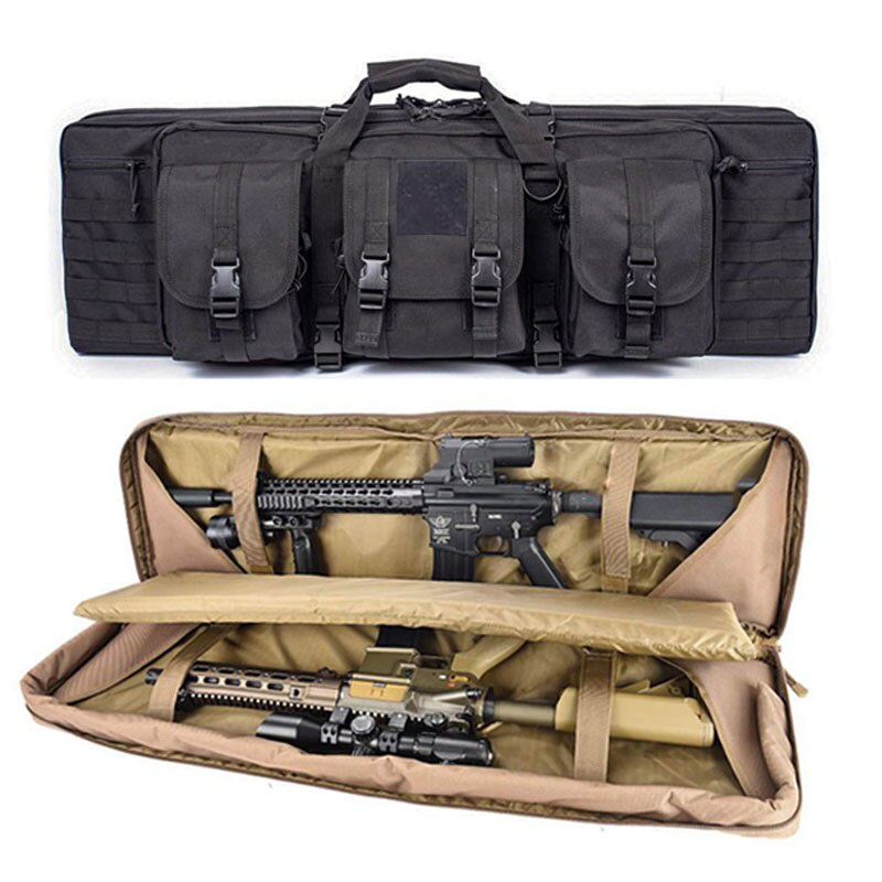 47 Polegadas 118cm Bolsa De Espingarda Mochila Dupla Para M4a1 AR15 AK47 Airsoft Portátil M1ilitária Acessórios De Tiro