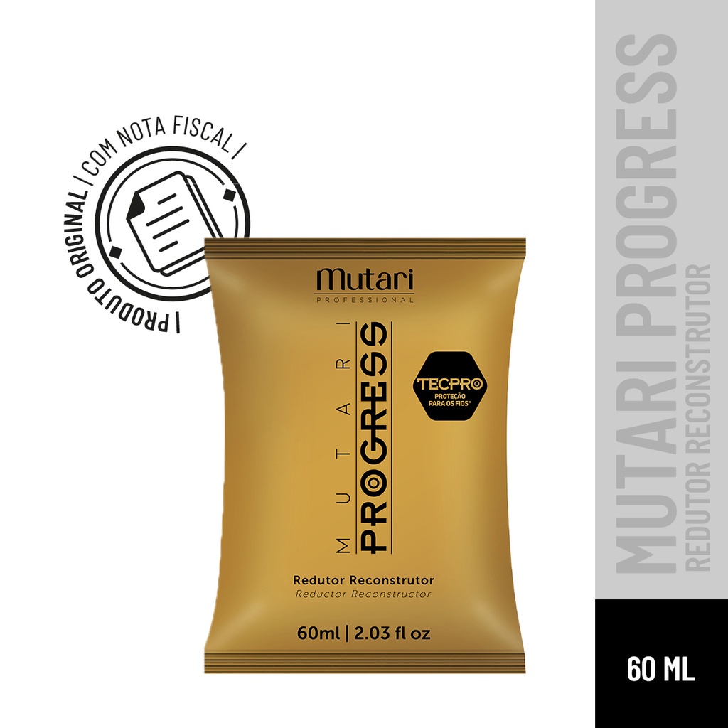 Sachê Mutari Progress - Escova Progressiva sem formol - 60 g | Shopee ...