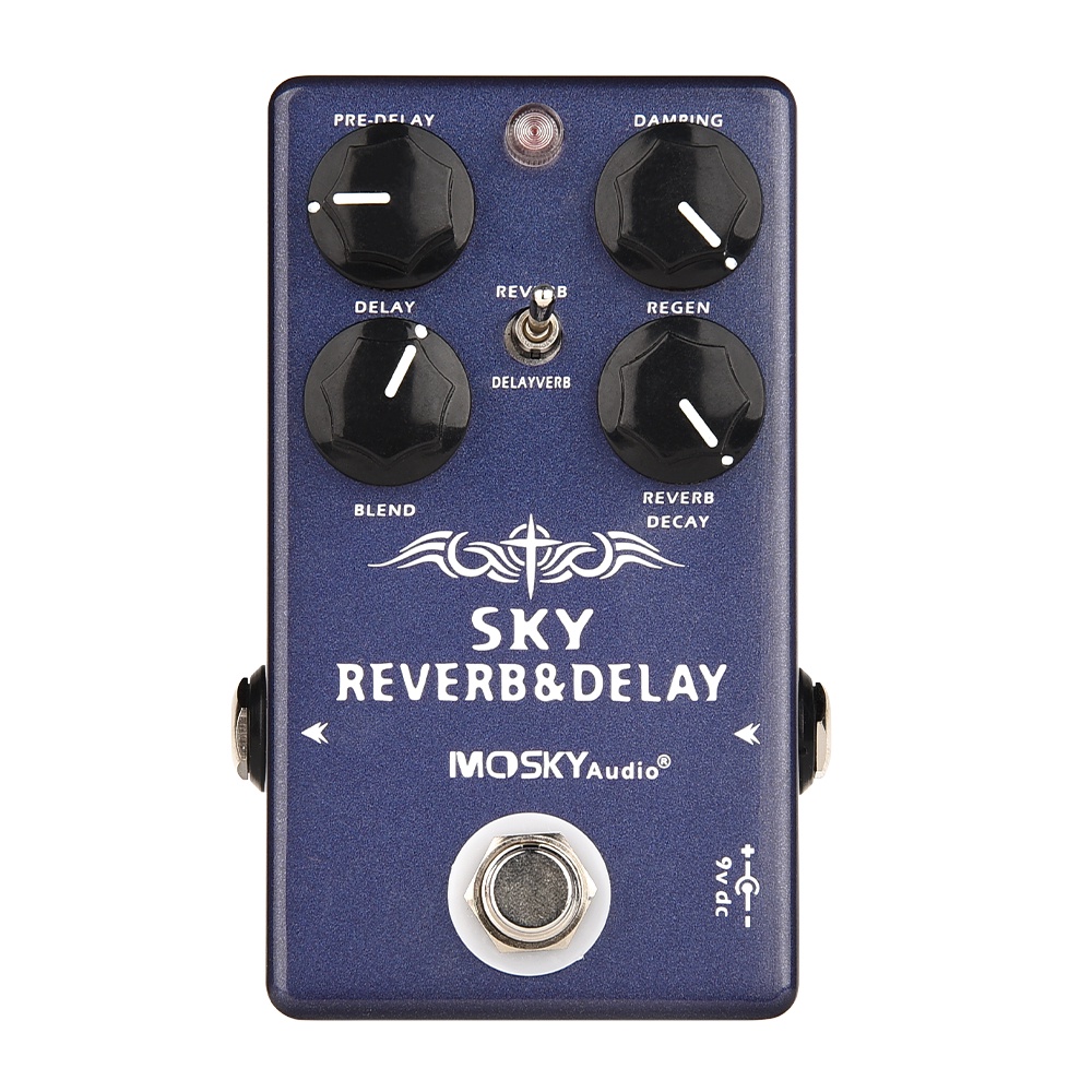 Mosky SKY Reverb E Delay 2 Em 1 Efeitos De Guitarra Com Pedal De Atraso ...