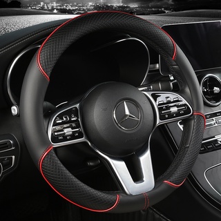 Capa De Volante De Carro De Couro PU Antiderrapante Durável 38CM De Fibra Dinâmica Decoração