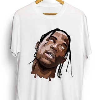 Camiseta Travis Scott White Eyes Hip Hop Rap Gangster Thug Life Street