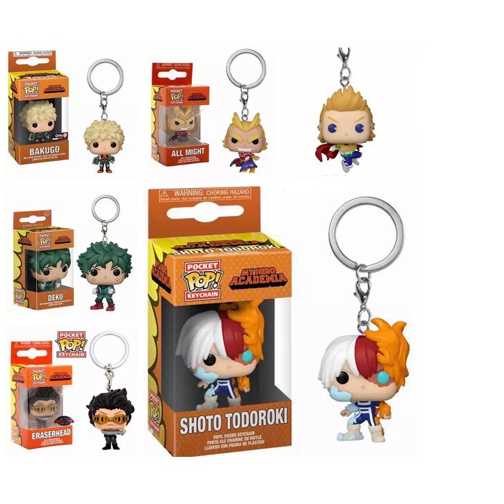 Chaveiro Funko Deku Izuku Midorya Todoroki Bakugou All Might Ersaser 