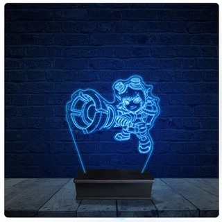 Luminária Led Acrilico Abajur - Tristana League Of Legends