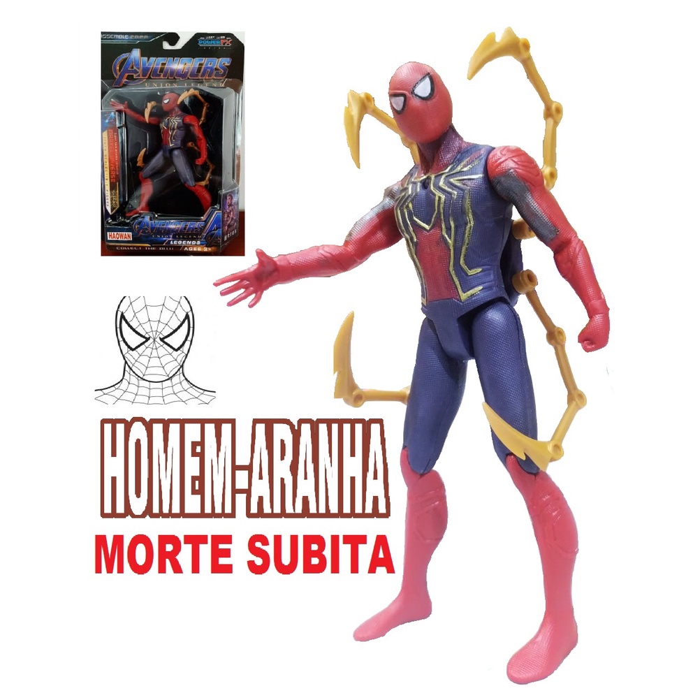 Bonecos Homen Aranha Ultimato 17 Cm Morte Subita com garras nas costas  removiveis articulado acabamento superior | Shopee Brasil