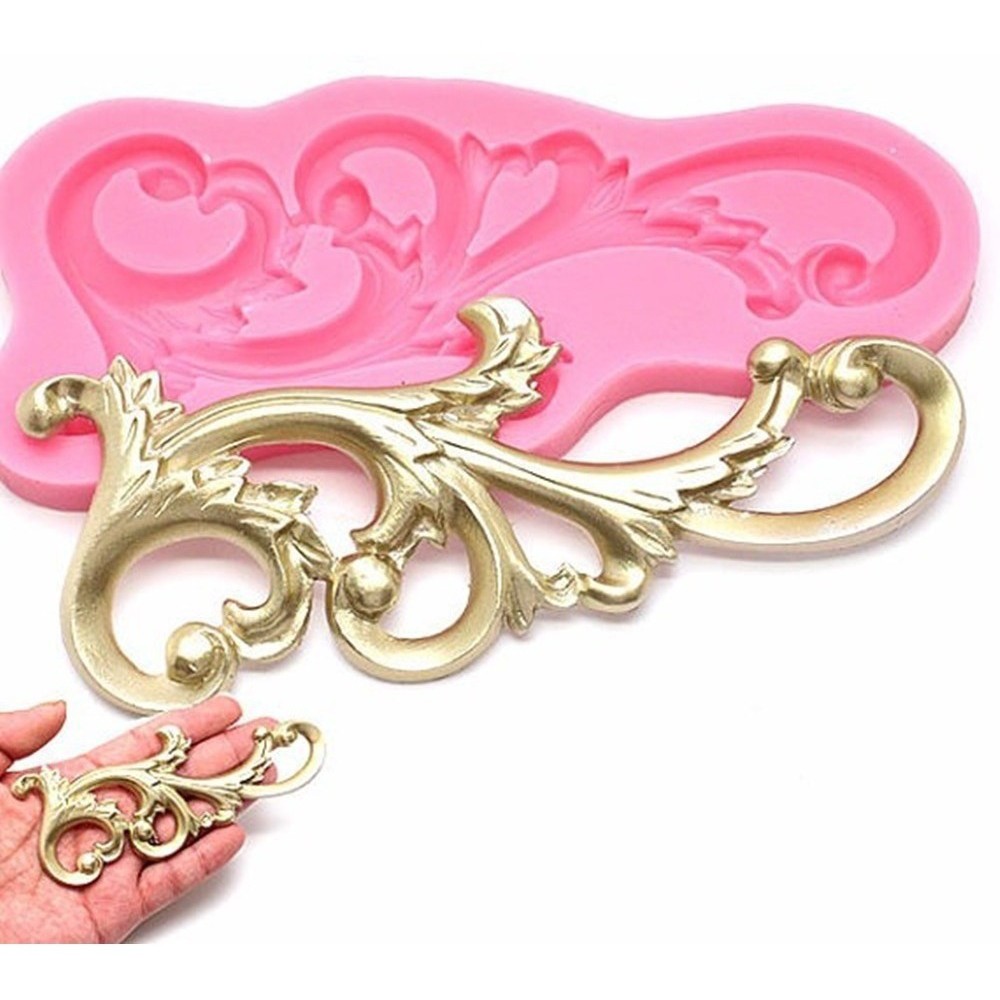 Molde De Silicone Arabesco Roma Confeitaria Pasta Americana Shopee Brasil
