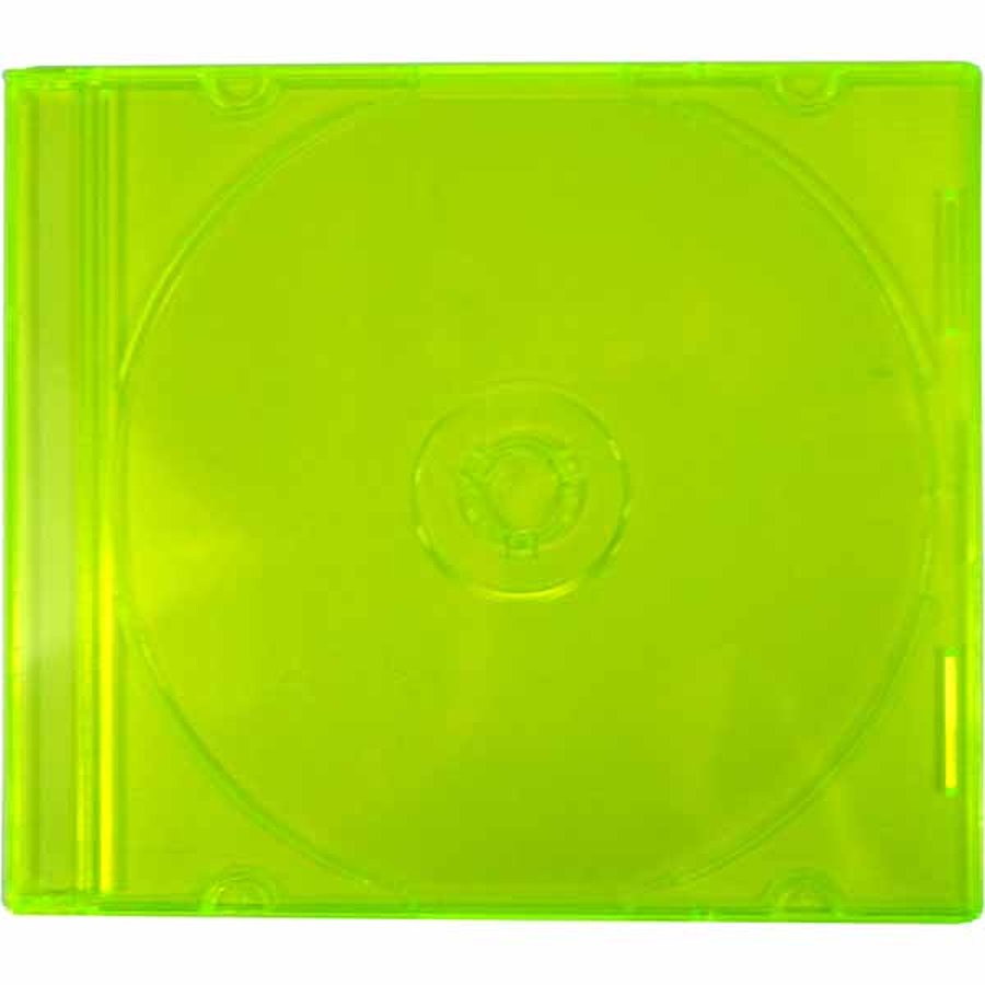25 Estojos Cd Box Capas Tradicional Verde Translucido