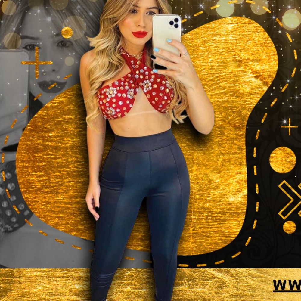 Calça Legging Mulher Elástica Fitness Lux Feminina