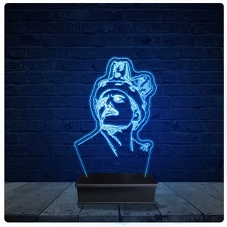 Luminária Led Acrilico Abajur - Queen Freddie Fercury