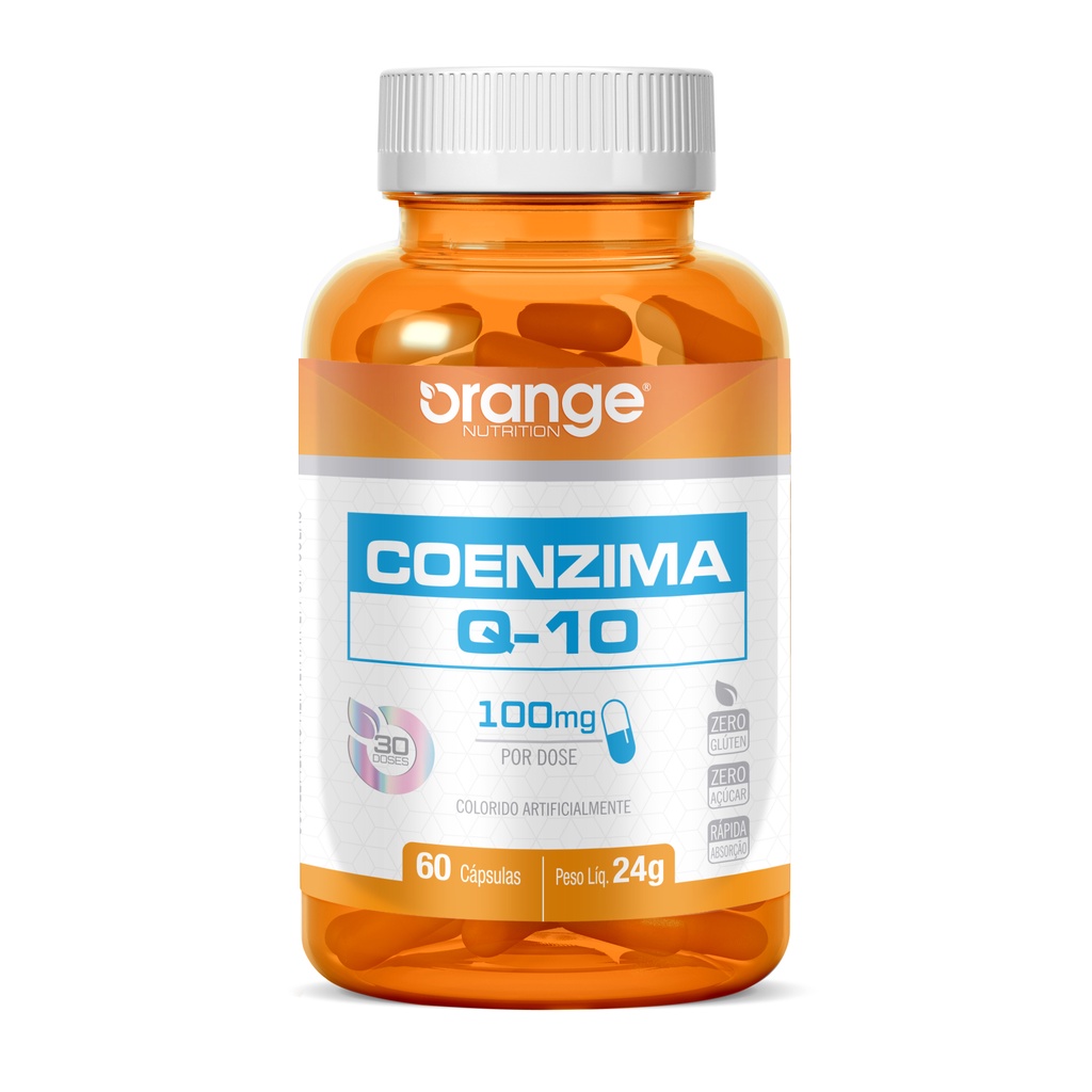 Coenzima Q 10 Coq 10 100mg Dose 60 Cápsulas Orange Nutrition Coq10 Coenzima Q10 Shopee Brasil 9615