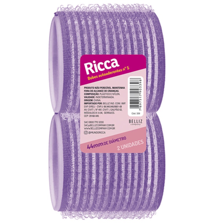 Bobes Pra Cabelo Auto Aderente N5 Ricca Otimos pra Fazer Franjas