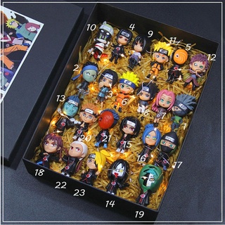 Kit 3 Bonecos Action Figure Naruto Shippuden Miniaturas Colecionáveis Sasuke Jiraya Kakashi Itachi