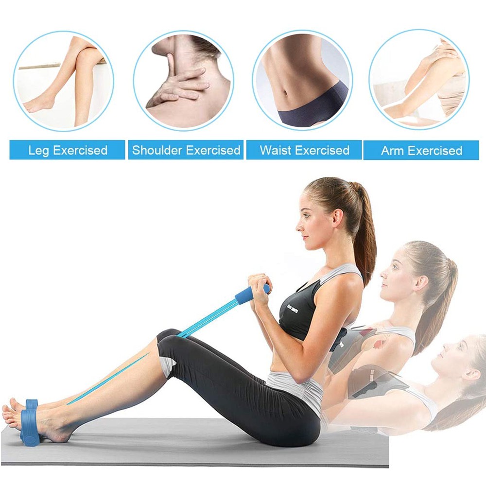 EXTENSOR ELASTICOS TUBEFIT EXERCICIOS MALHAR ACADEMIA TREINO MUSCULAÇÃO ...