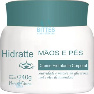 Creme Corporal Mãos e Pés Natu Charm Cosméticos Hidratte