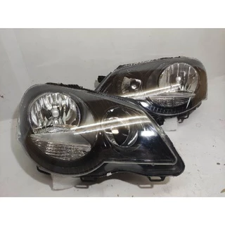Par Farol polo 2008 2009 2010 2011 2012 máscara negra novo importado