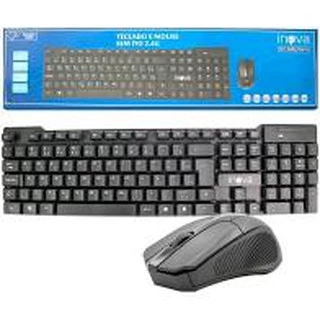 Kit Teclado E Mouse S/fio 2.4ghz Wireless Inova Key-8388