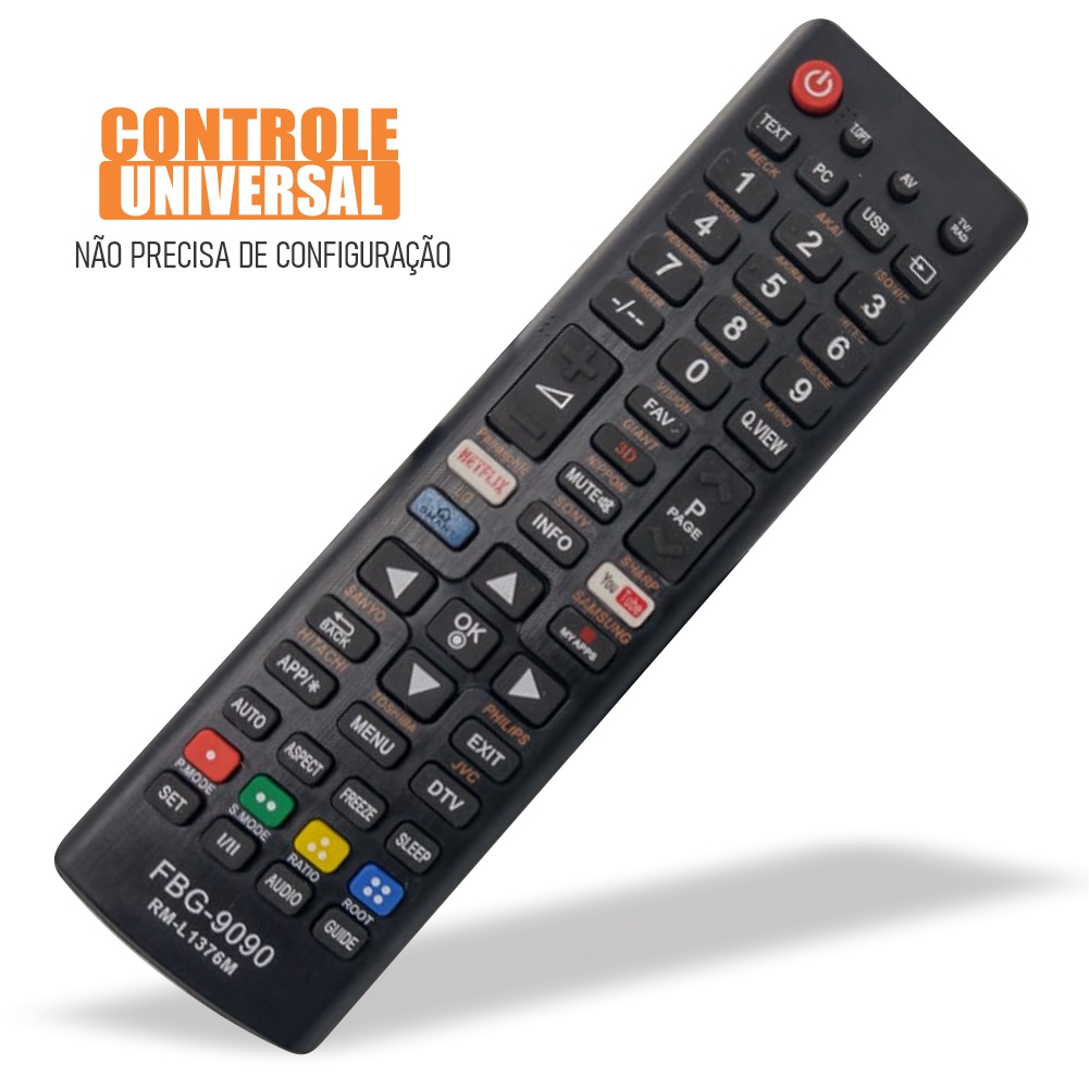 Controle Remoto Universal Todos Modelos Tv Novas E Antigas | Shopee Brasil