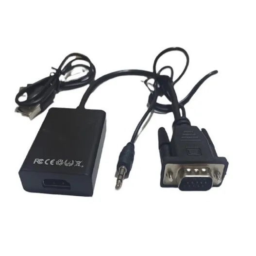 Cabo Conversor Adaptador Vga Macho Para Hdmi Fêmea 1080p