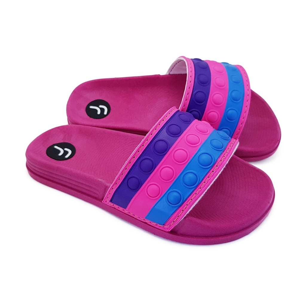 Chinelo Slide Nuvem Infantil Rosa Moranguinho Frutinhas - AliExpress