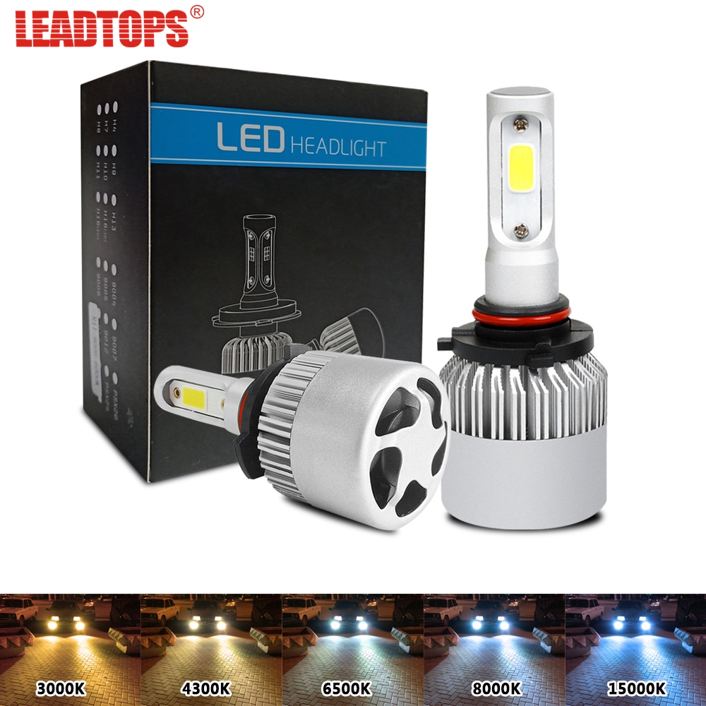 3 Colors H7 LED Headlight Bulb 6500K 4300K 3000K | Boslla B4 Series, 2 Bulbs