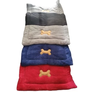 kit 3 tapetes/colchonetes pet com 2 osso bordados/cama pet